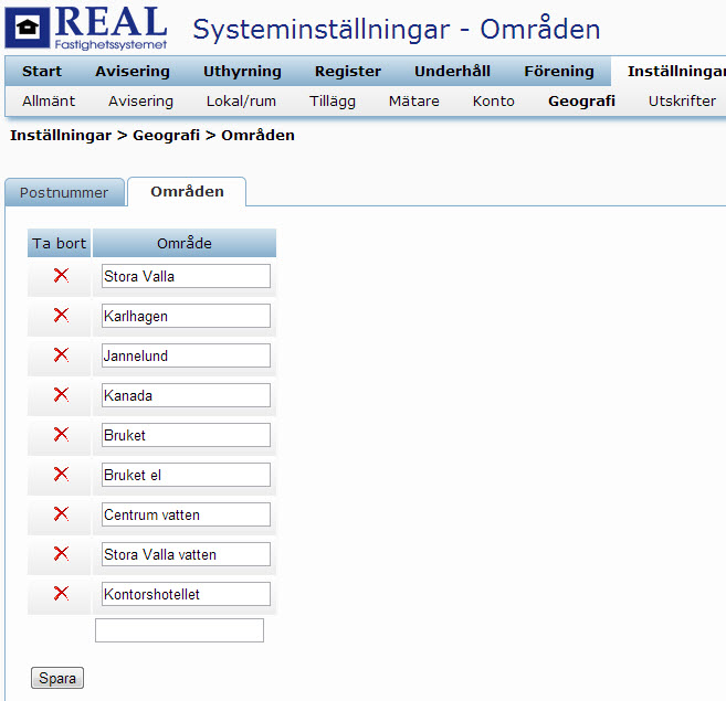 område